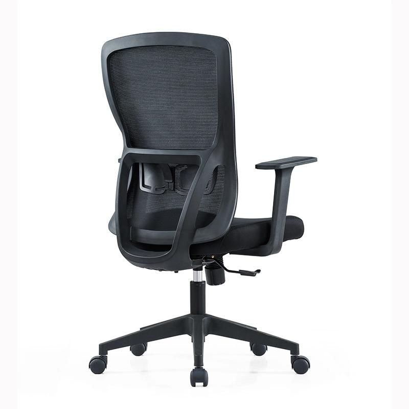 MID Back Injection Molded Foam Ergonomic Revolving Mesh Office Chair