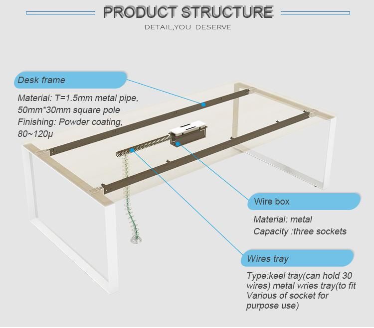 Clover Slh Series Low Price 8 Person High End Small Conference Table