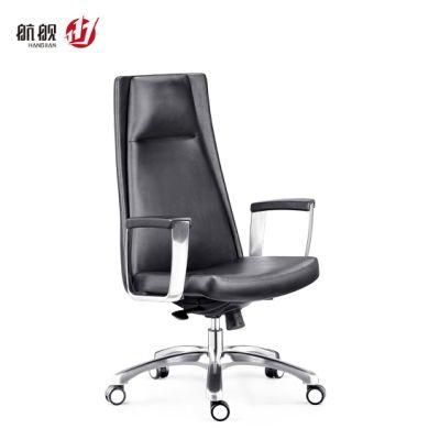 Simple High Back Home Furniture Swivel Manager Boss Leather Executive Office Chair