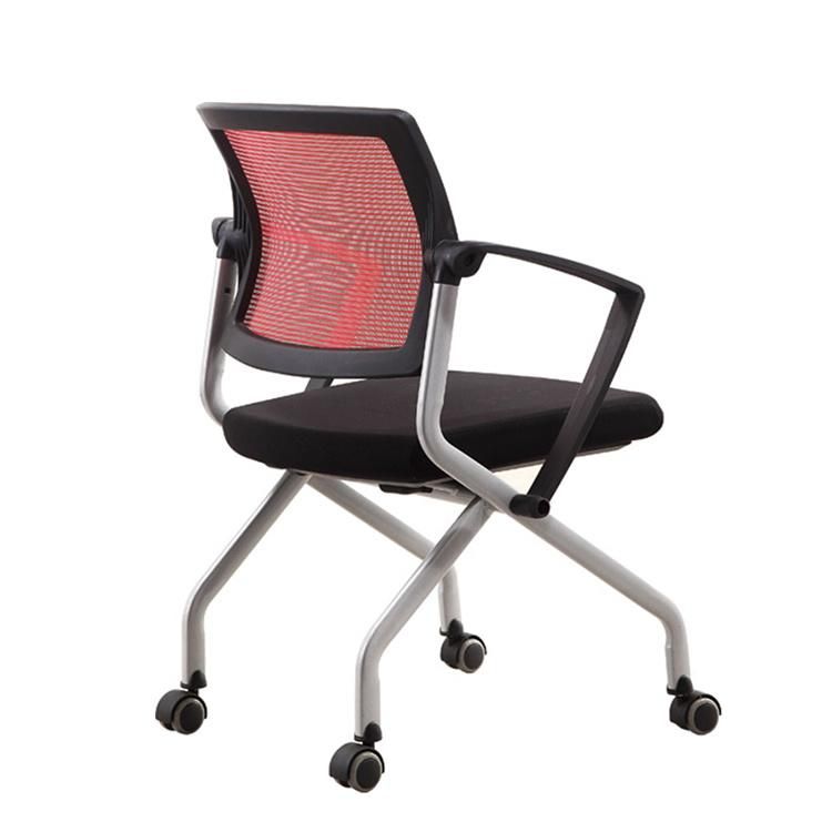 Chinese Furniture Ergonomic Modern Mobile New Mesh Plastic Training Office Computer Chair Conference Audience Visitor Staff