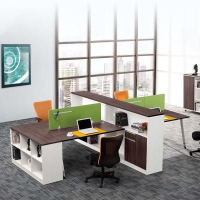 Office Furniture Modern 4 Person Computer Dual Double Workstation Desk
