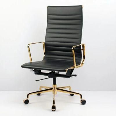 Luxury Gold Color Aluminum Frame Office Chair for Saudi Arabia, Dubai Project