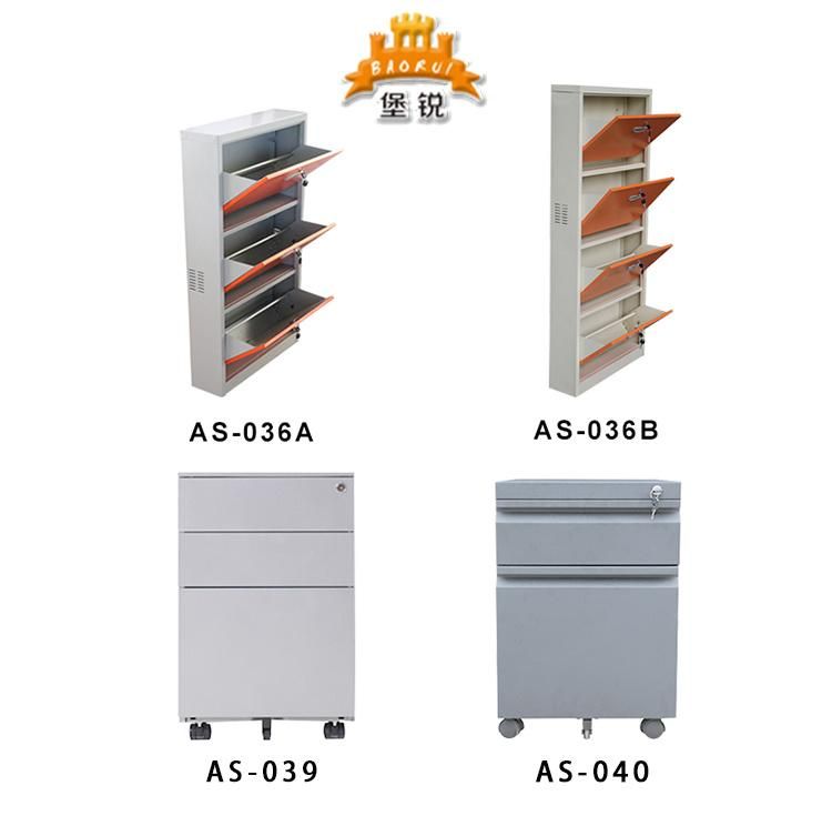 Metal 3 Drawers Vertical Mobile Cabinet