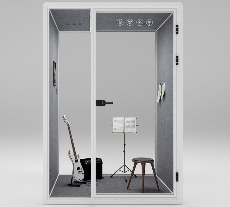 Privacy Phone Booth Indoor Soundproof Office Booth Work and Chat Sound Reduction Office Pod