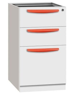 Office 3 Drawers Anti-Tilt Mobile Pedestal Cabinet