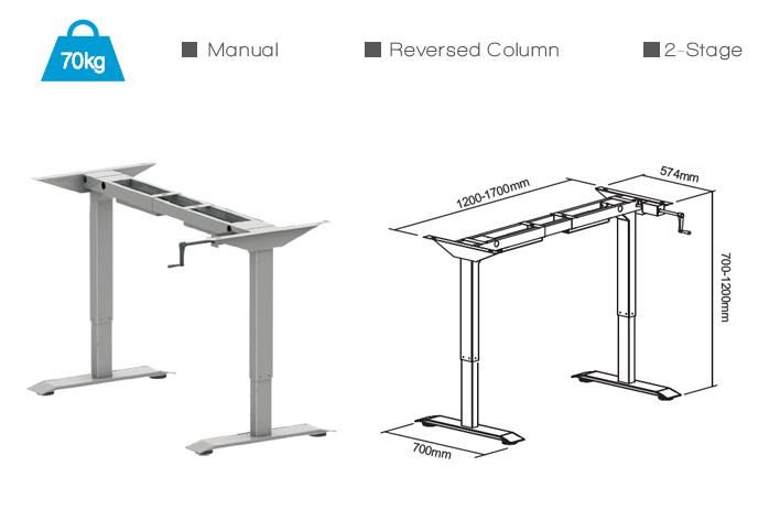 Manual Sit-Stand Office Desk