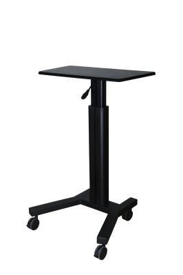 Black Gas Lift Mobile Computer Workstation (GAS 1000A)