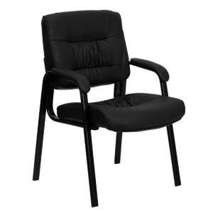 Home Office Furniture PU Leather Executive Stacking Side Reception Chair (LSV-04BK)