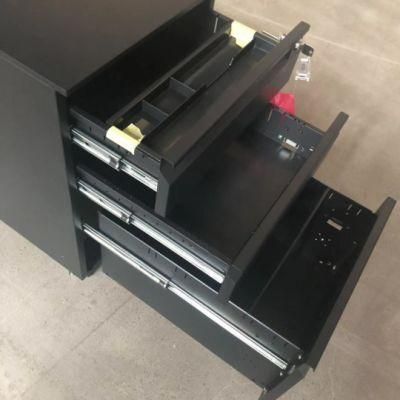 OEM Office Metal File Cabinet Steel Pedestals 3 Drawer