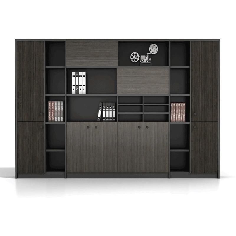 Modern Home Office Display 4 Door Book Shelf Wardrobe File Cabinet