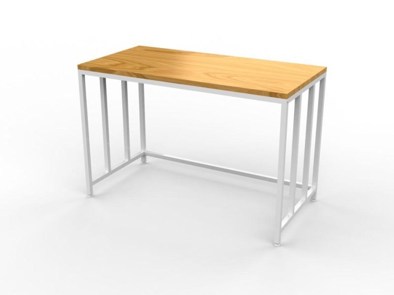 China Manufacturers Computer Furniture Wholesale MDF Laptop Table with Metal Legs