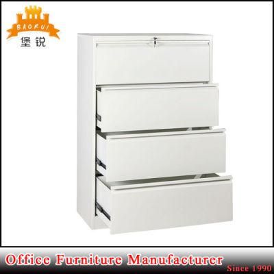 Fas-003-4D 4 Drawer Lateral Cabinet Chinese Office Home Furniture Metal Steel Large Storage Filing Cabinet