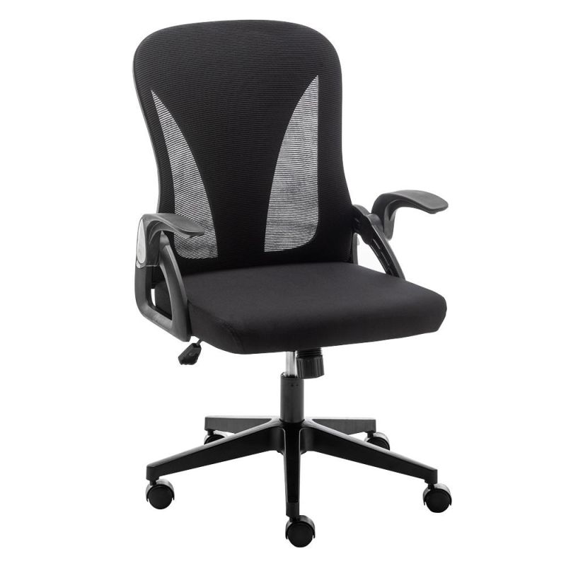 Factory Supplier Flip up Armrest Foldable Backrest Back Mesh Sedia Da Ufficio Ergonomic Executive Folding Office Chairs