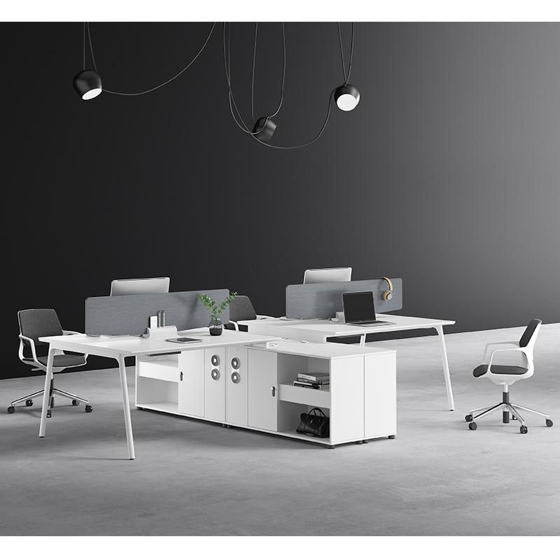 High Quality Modern Office Desk Furniture 4 Person Office Workstation