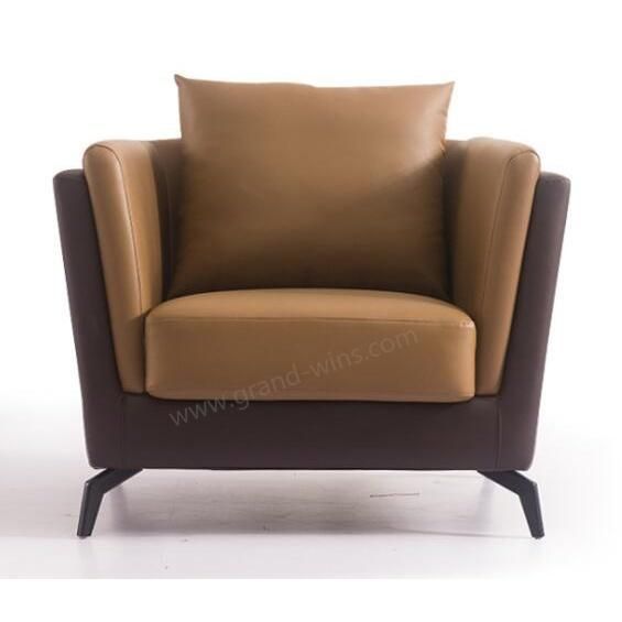 Three Seaters Leather Waiting Room Sofa for Office Lobby Hotel