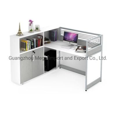 Single Seat L Shape Office Staff Work Table for Wholesale