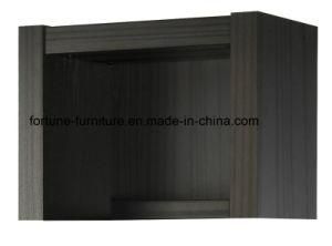 Modern Wooden Black Color Corner Bookcase High Extension (I&D-7030F)
