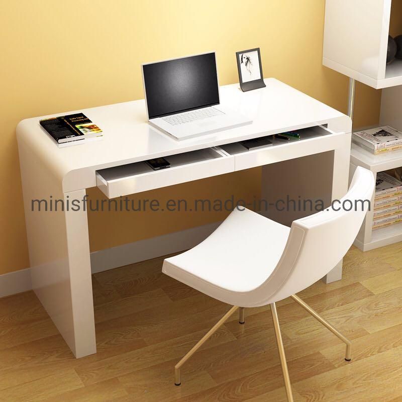 (M-OD1167) Office/Hotel /Home White Study Computer Table PC Desk with Drawers