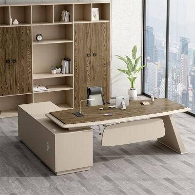 New Wood Furniture Executive Melamine Office Boss Computer Table Design