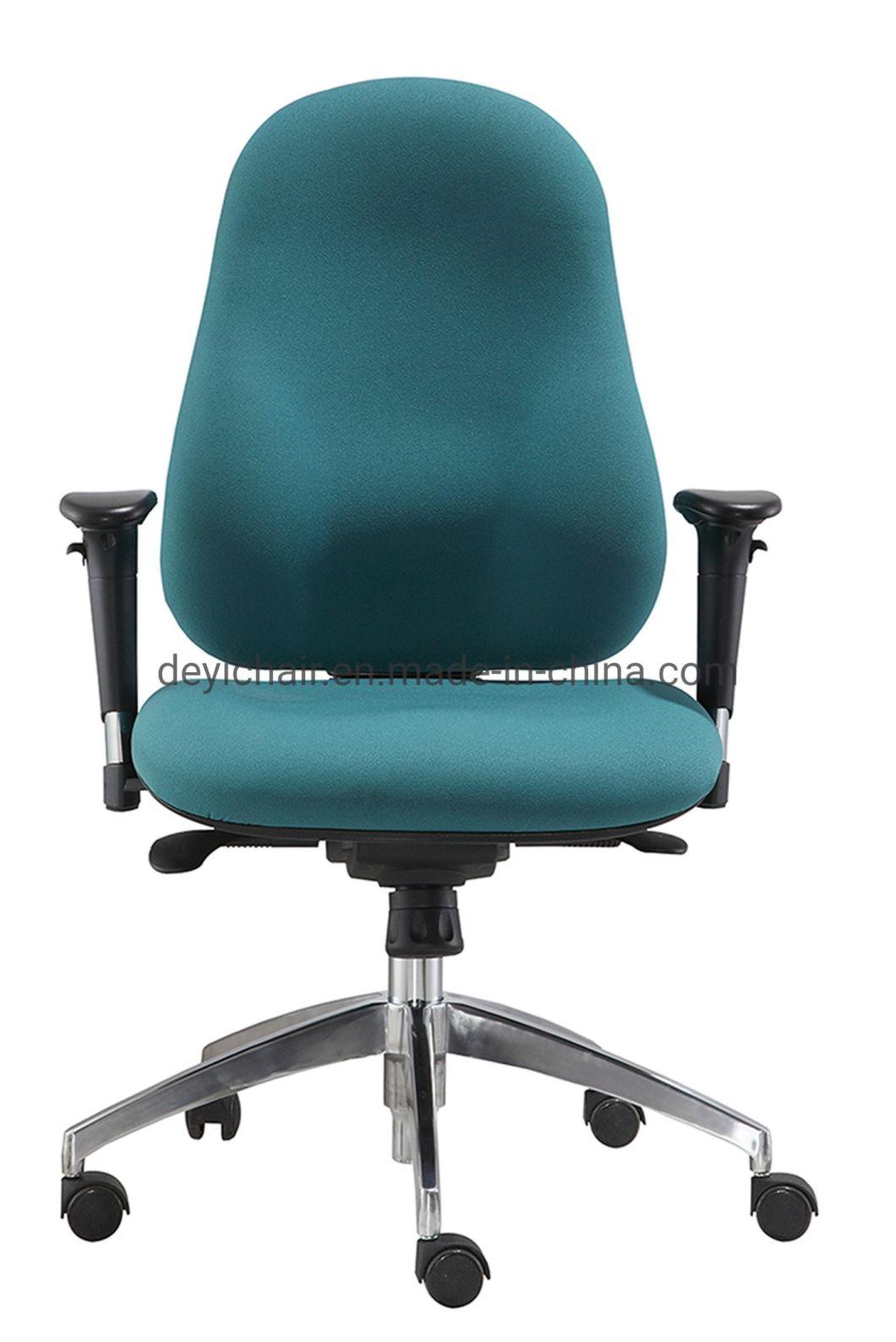 Synchronized Functional Mechanism Aluminum Base with Nylon Caster Fabric Back&Seat Executive Office Chair