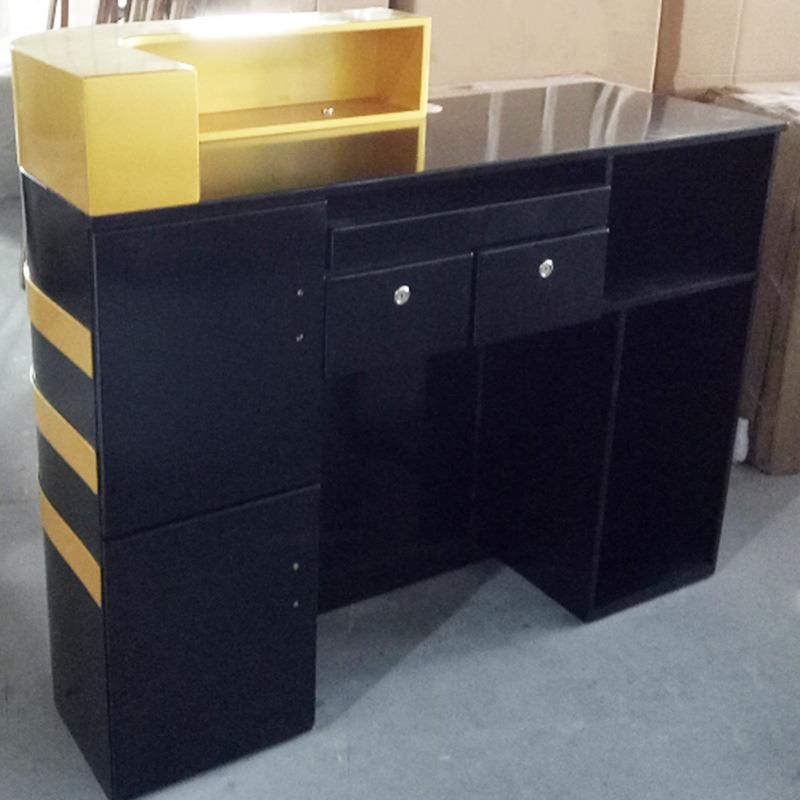 Hl-213 2021 Top Quality Mix Color Salon Reception Table Consult Table for Sale Cashier Desk Check-out Counter Checkstand