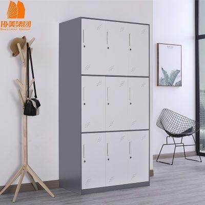 2/3/4/6/9 Door Room Storage Metal Wardrobe Clothes Cabinet Steel Locker