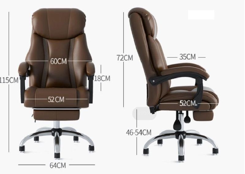 High Back Reclining Office Chair Ergonomic Office Chair with Foot Rest