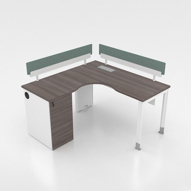 High Quality Modern Office Desk L Shaped 2 Person Office Workstation