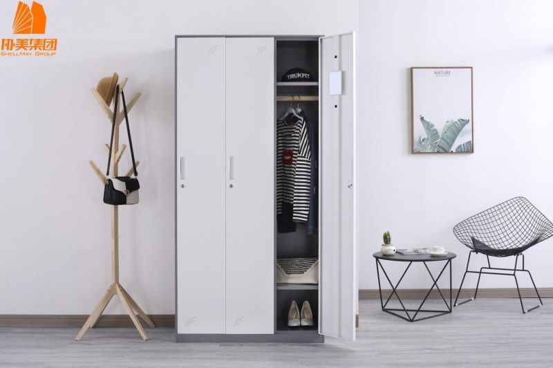 Modern Design Practical Home Metal Wardrobe Furniture Locker Cabinet