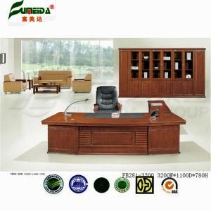 MDF High End Office Table with Wood Veneer