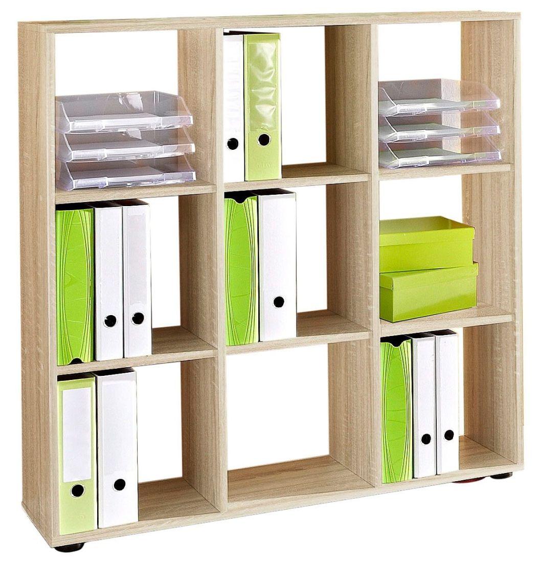 Customized 3 Tiers Wood Bookshelf, European Bookcase for Home
