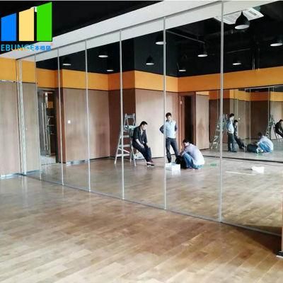 Dance Room Ballet School Movable Wall Partition Removable Partitions Temporary Wall with Mirror