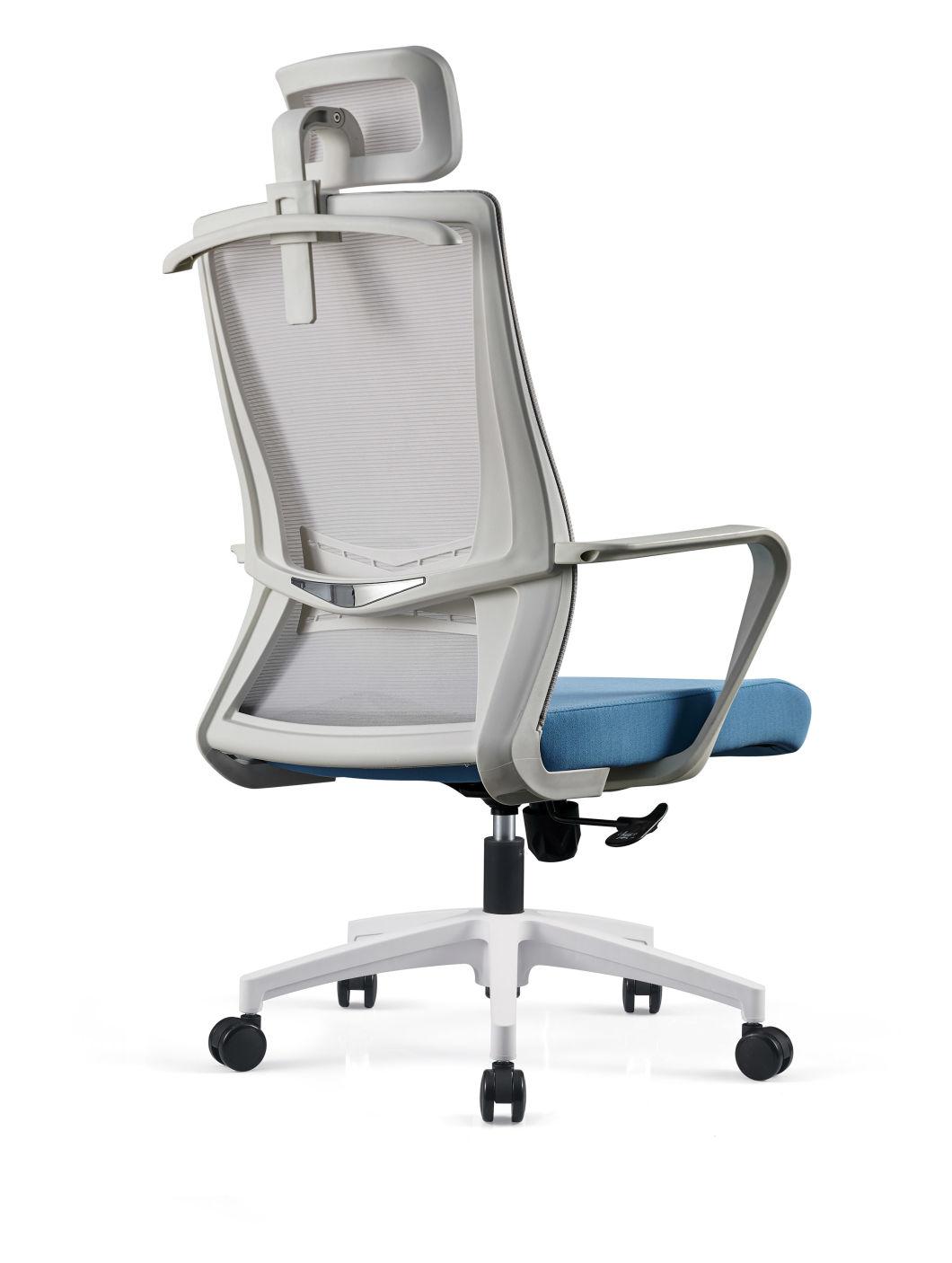 Breathable Mesh Fabric Office Chair with Hangers Flexible Pillow Chair