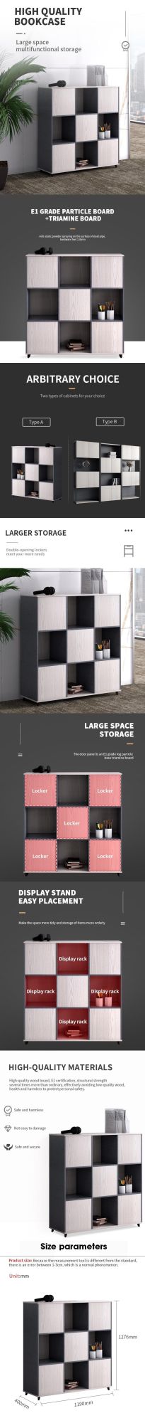 Low Price Office Furniture Office and Home Cabinet Bookcase
