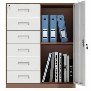 Convinnent Office Furniture Low Size Metal File Cabinet with 6 Lockable Drawer