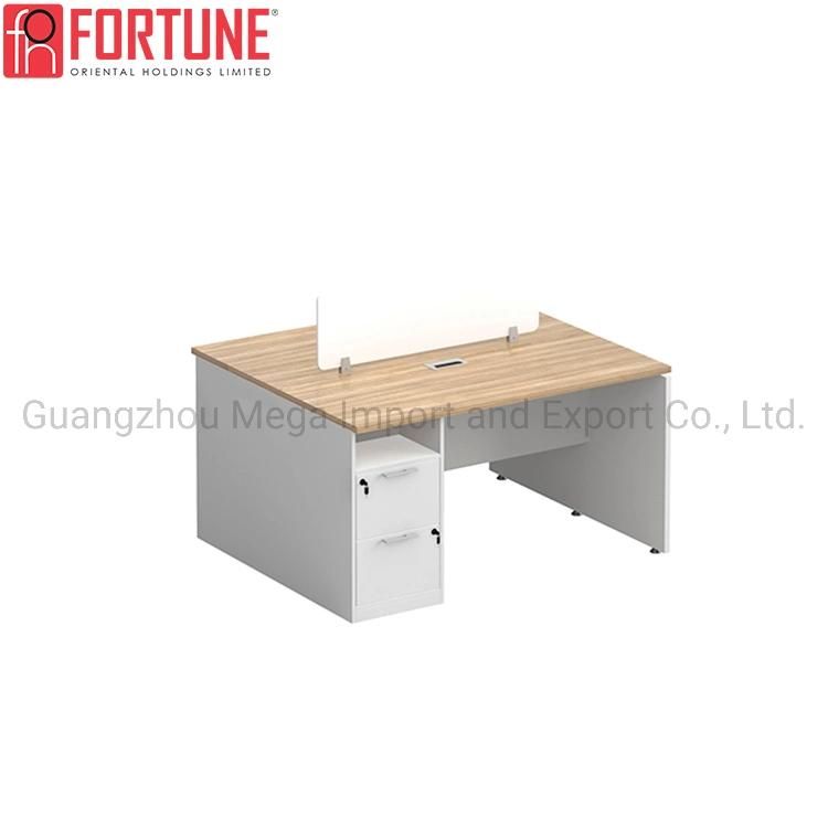 Modern Melamine Office Desks for 2 Persons