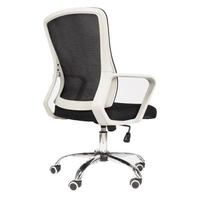 MID-Back Height Adjustable Swivel Chair with Armrest, Grey