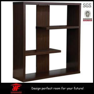 Modern Design Wooden Black Bookcase, Gloss Shelf Cabinet