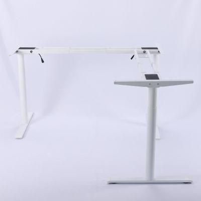 L Shape Height Adjustable Desk for Home Office