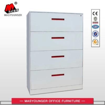 Office Furniture Lateral 4 Drawers Steel Filing Cabinet