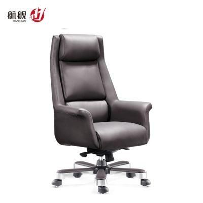Luxury Office Furniture Leather Swivel Chair Ergonomic Rotating Boss Chair