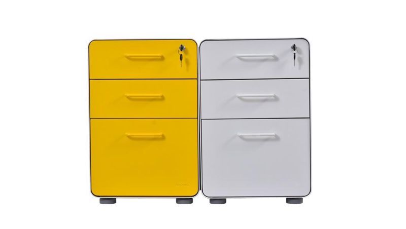 Modern Convenient Multi-Functional 3 Drawer Mobile Pedestal