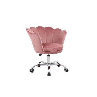 Colorful Home Business Flower Swivel Velvet Office Chair