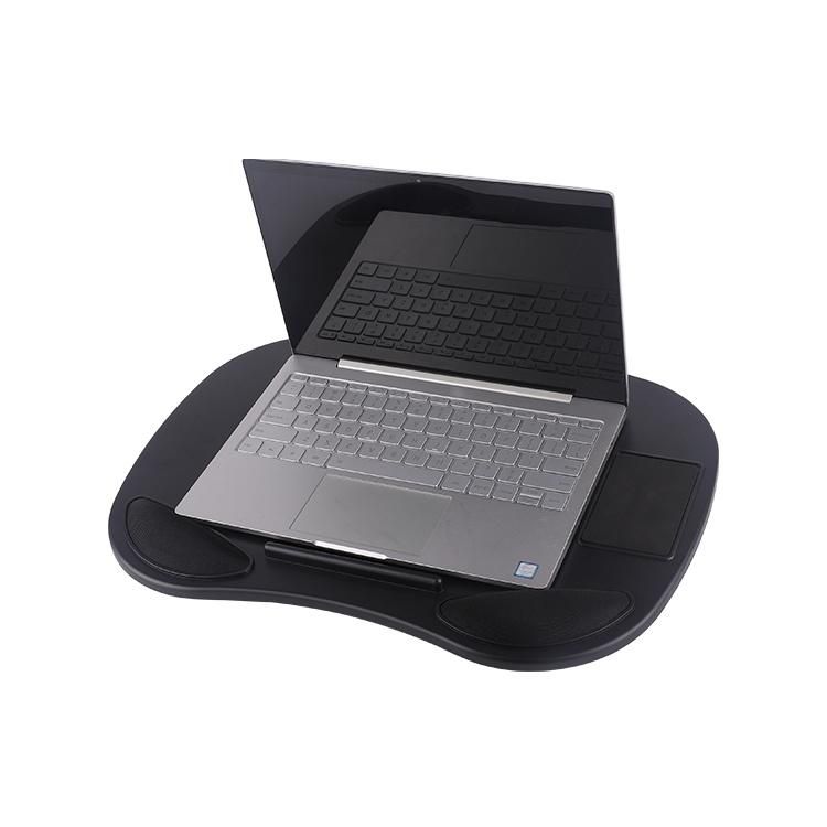 Low MOQ Multi Function Adjustable Portable Smart HIPS Laptop Stand Bedside Tray Computer Lap Table Stand with Mouse Pad