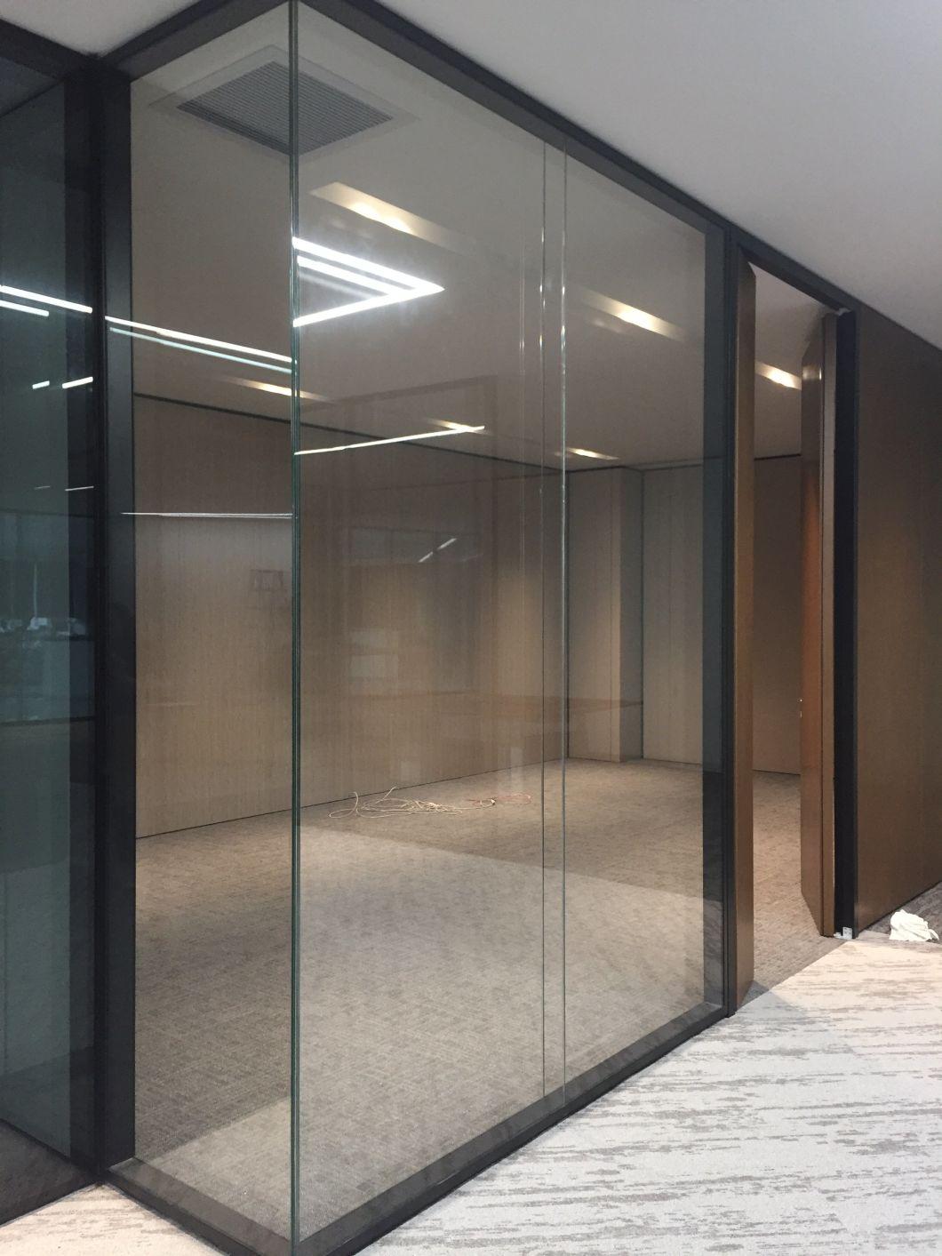Low Price MDF Office Partition Wall with Magnetic Blinds and Hinged Door