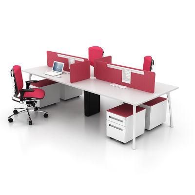 China Manufacturer Modern Modular Office Furniture Workstation for 4 Seater
