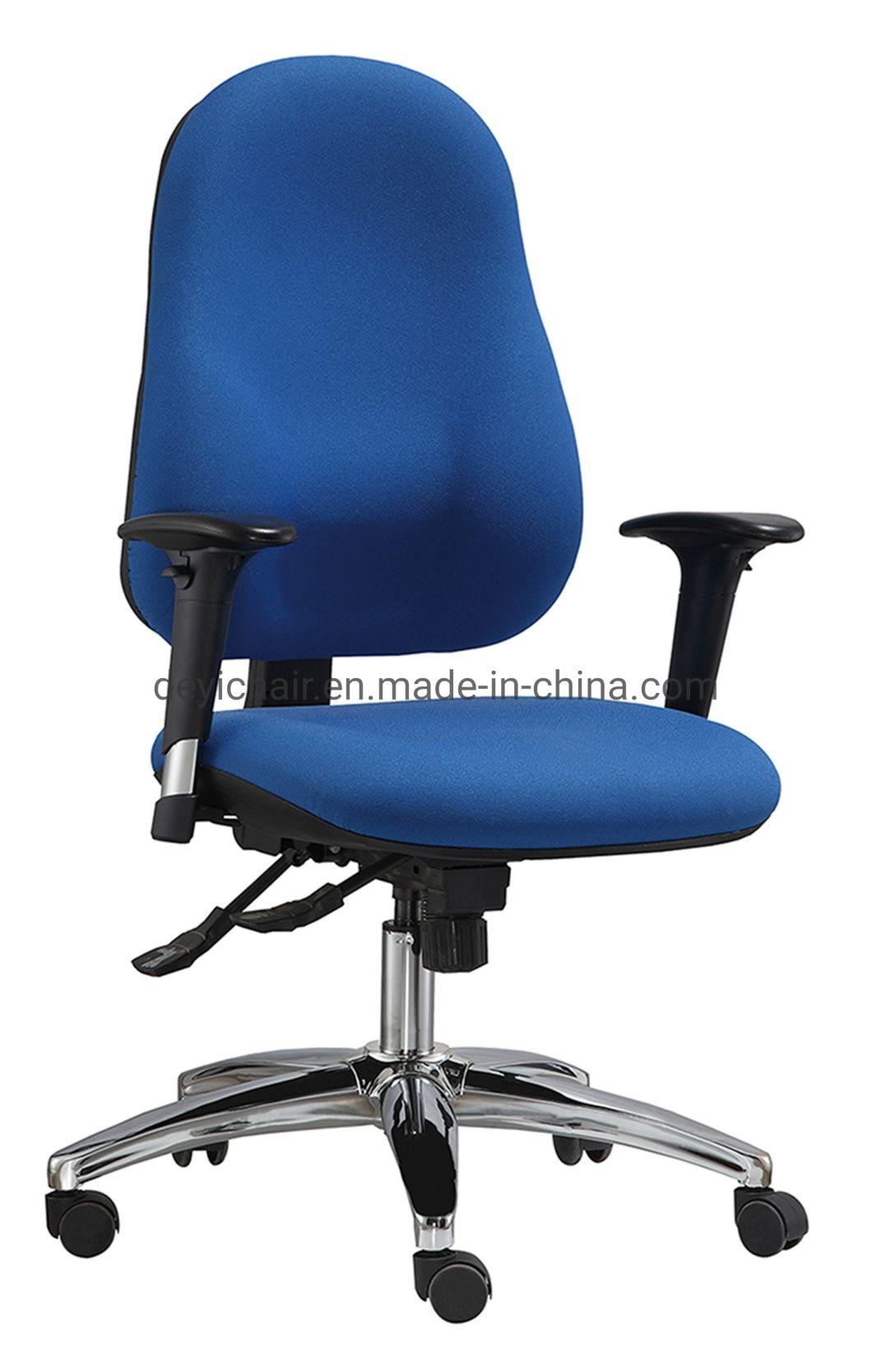 Ratchet Back Synchronized Functional Mechanism Chrome Base Fabric Back&Seat Executive Computer Office Chair