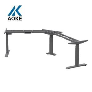 Cheap Modern Furniture Grey Executive Desk Sit Stand Height Adjustable Table