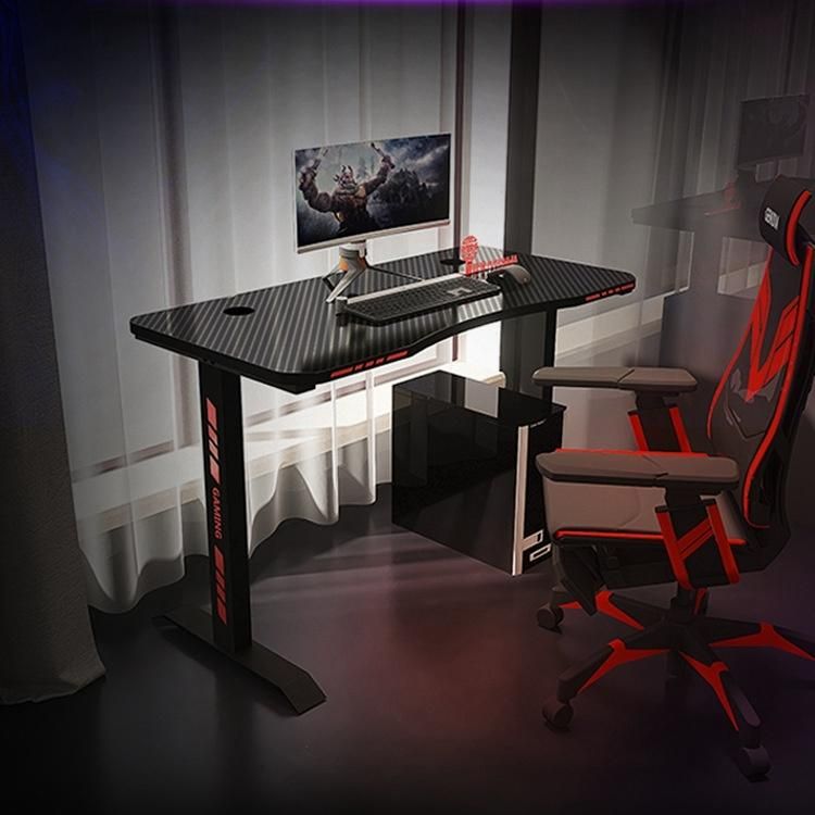 Modern Black Gamer Computer PC Laptop L Shape Leg Table Gaming Desk for PC