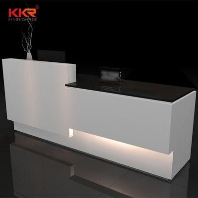 Modern Design Acrylic Solid Surface Reception Desk